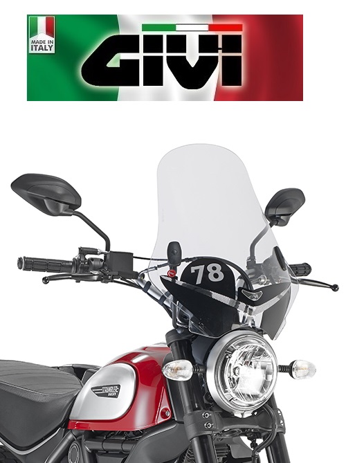 Windscreen Clear Serigraphy 78 Ducati Scrambler Icon 800 2017 7407as