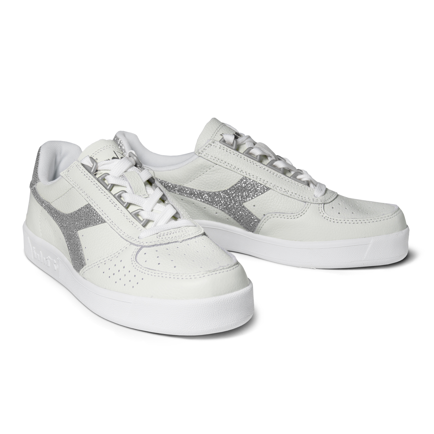 diadora b elite silver