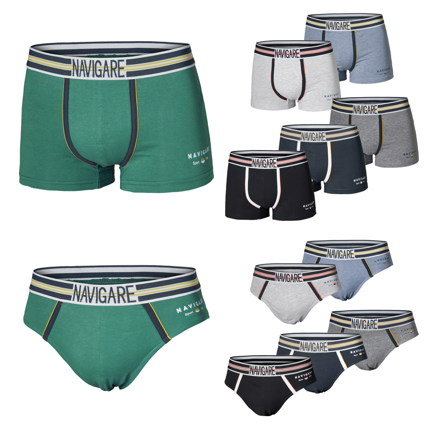 PACK 6 PZ COTONE ELASTICIZZATO BOXER UOMO SPORT LINEA SPORT CONFORTEVOLE